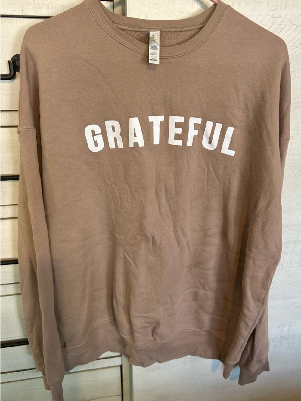 Bella Canvas Fleece Crewneck in Dusty Taupe (Shop Talulah Boutique)